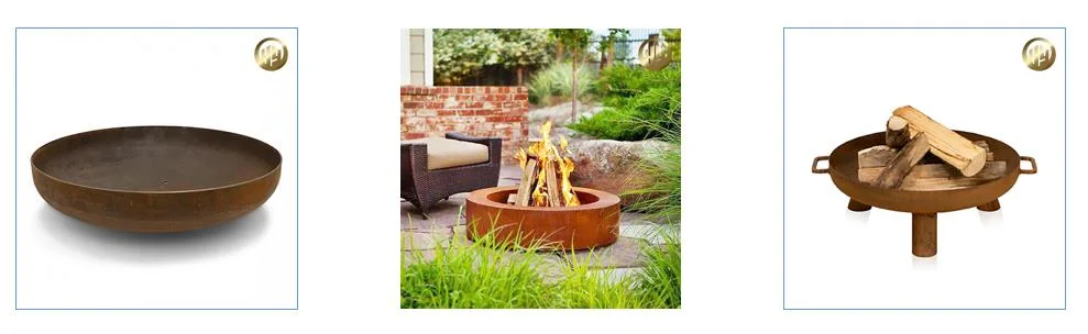 Steel Round Metal Custom Thickness Modern Simple Heater Fire Pit